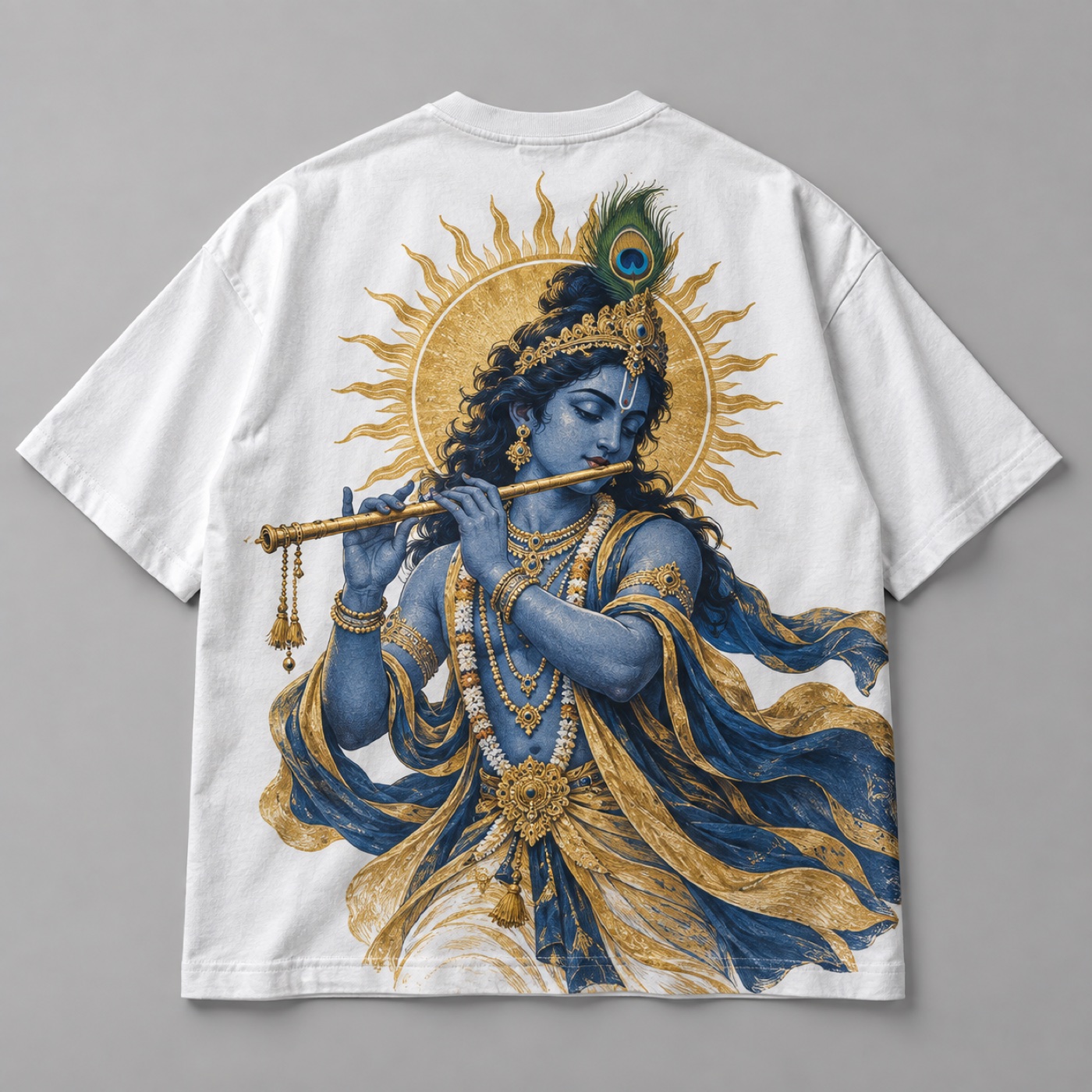 Krishna Oversized Tee · White