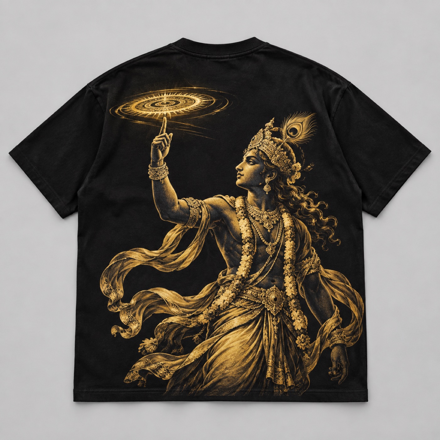 Krishna Sudarshan Tee · Black